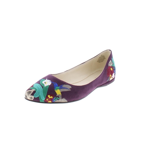 women's embroidered flat shoes