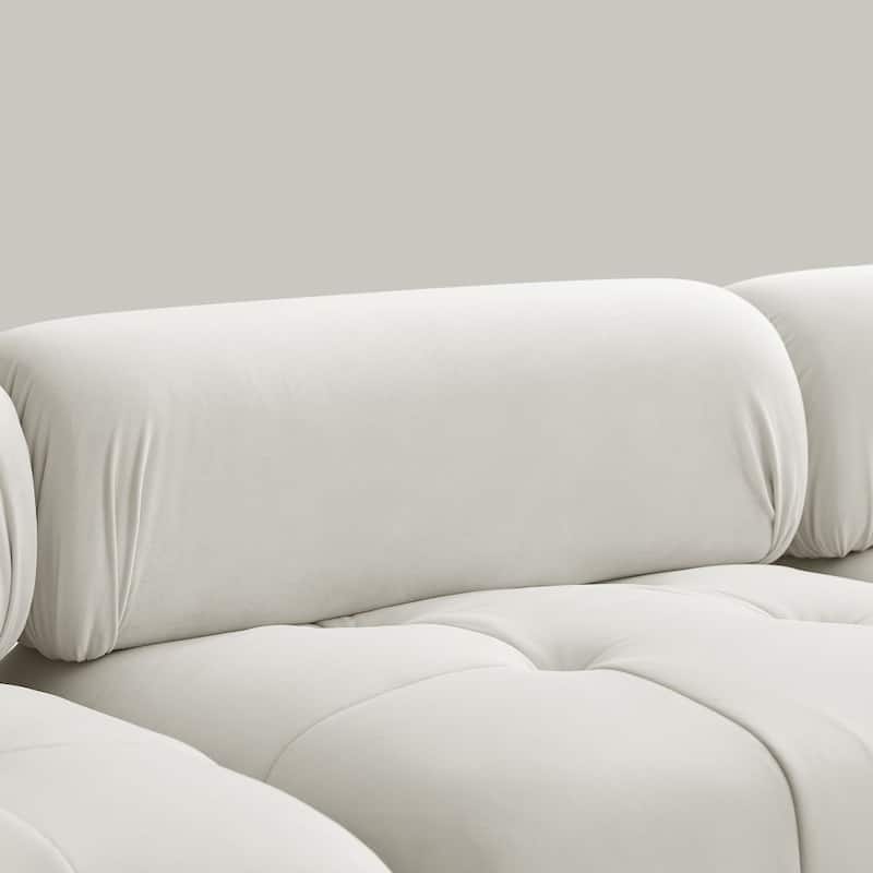 Abrihome Modular Sectional Sofa with Reversible Ottoman