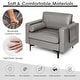 preview thumbnail 5 of 18, Costway Modern Accent Armchair Single Sofa with Bolster & Side Storage