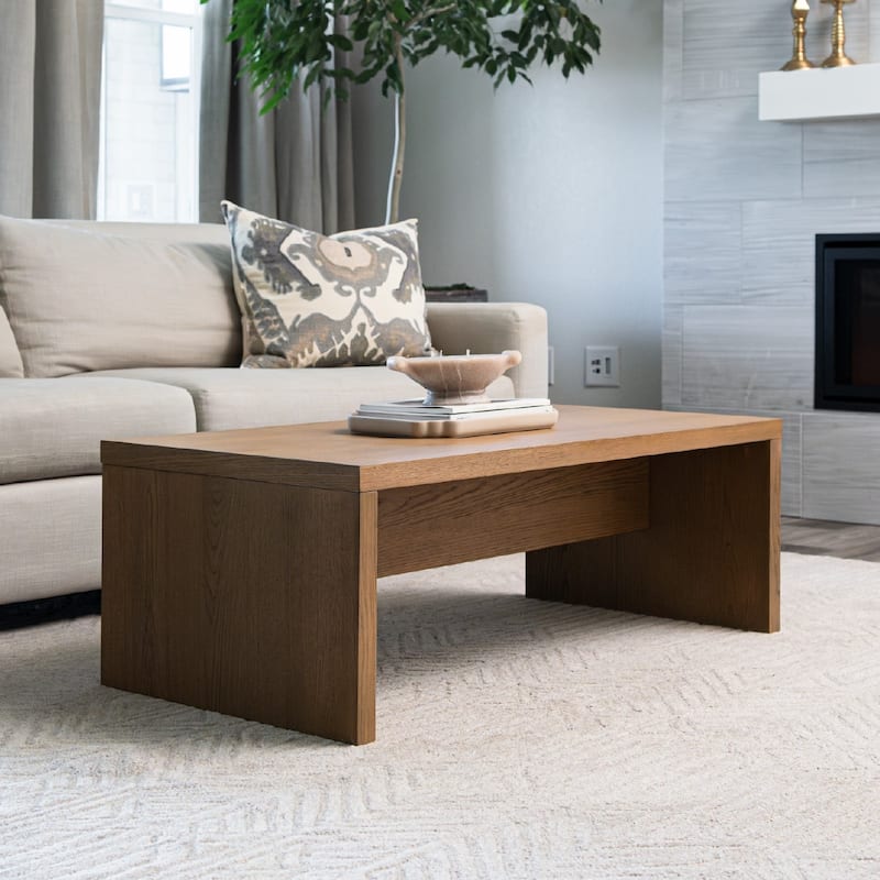 Maven Lane Zeno Rectangular Coffee Table - Natural