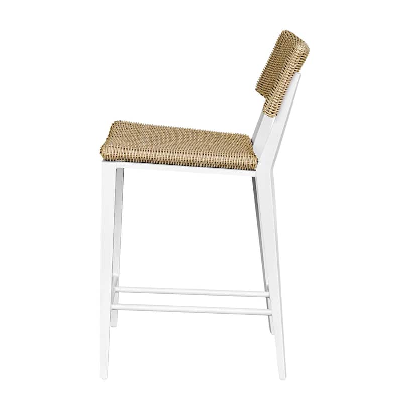 Uttermost Calbas White Outdoor Stool