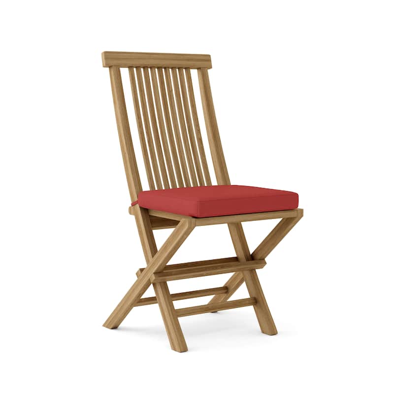 Bristol Teak Outdoor Dining Chair - Foldable (Set of 2) - N/A