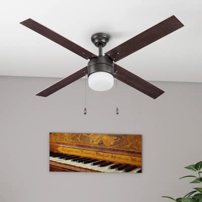 52" Prominence Home Chism Indoor Ceiling Fan, Espresso Bronze - 52