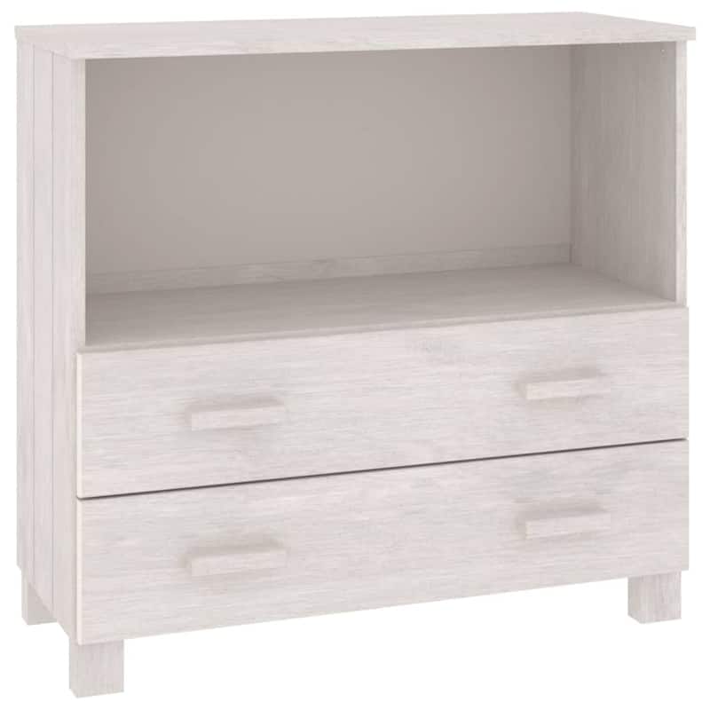 vidaXL Sideboard Buffet Console Cabinet for Bedroom HAMAR Solid Wood Pine - 33.5"x13.8"x31.5"