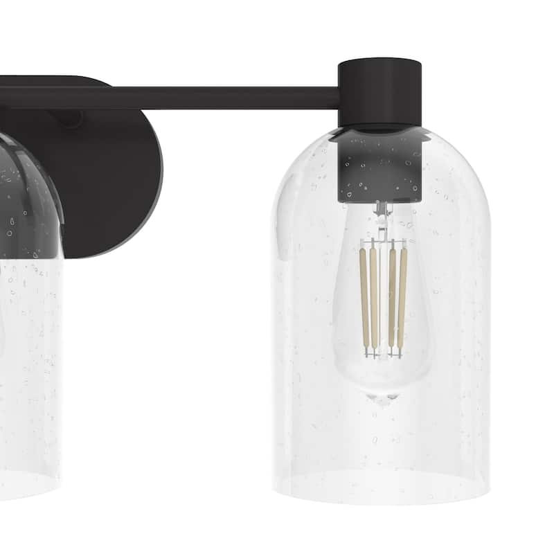 Hunter Lochemeade 3-Light Vanity Wall Light, Damp-rated - Bathroom, Laundry - Modern Farmhouse, Contemporary, Industrial