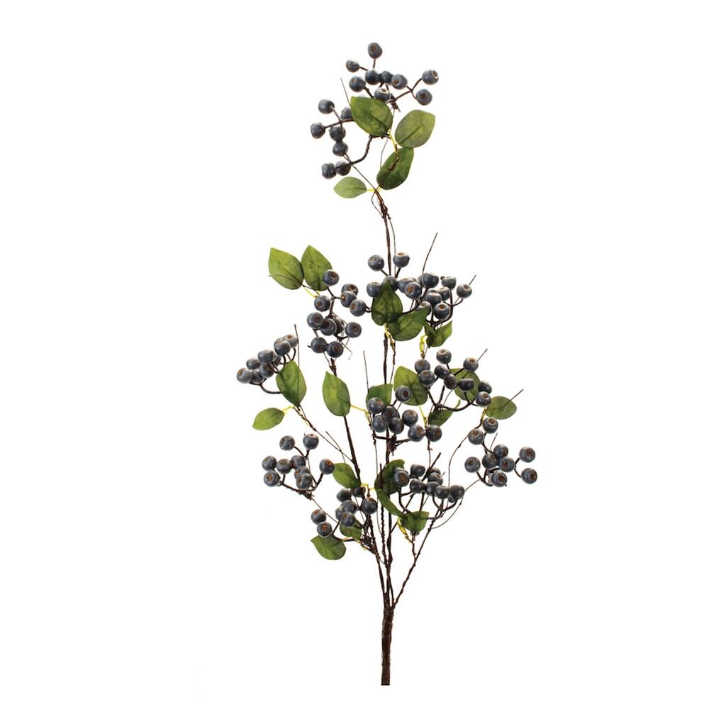 Blueberry Foliage Artificial Sprays - 34" - Set of 2