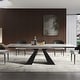 preview thumbnail 16 of 26, 110.23'' Extendable Rectangular Sintered Stone Dining Table For 8 -10 People