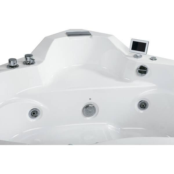 Shop Ariel Arl 084 61 Acrylic Corner Alcove Whirlpool Bathtub