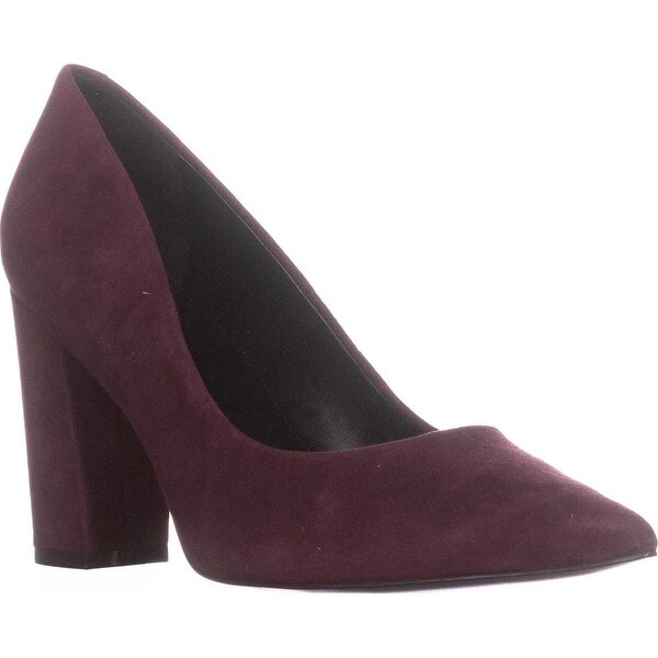 marc fisher red suede pumps