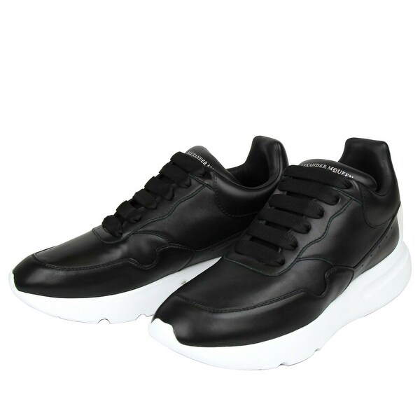 alexander mcqueen black leather
