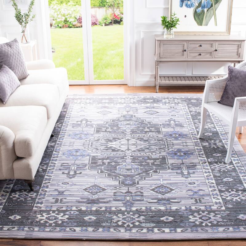 SAFAVIEH Handmade Saffron Elyssa Rug - 8' x 10' - Purple/Ivory