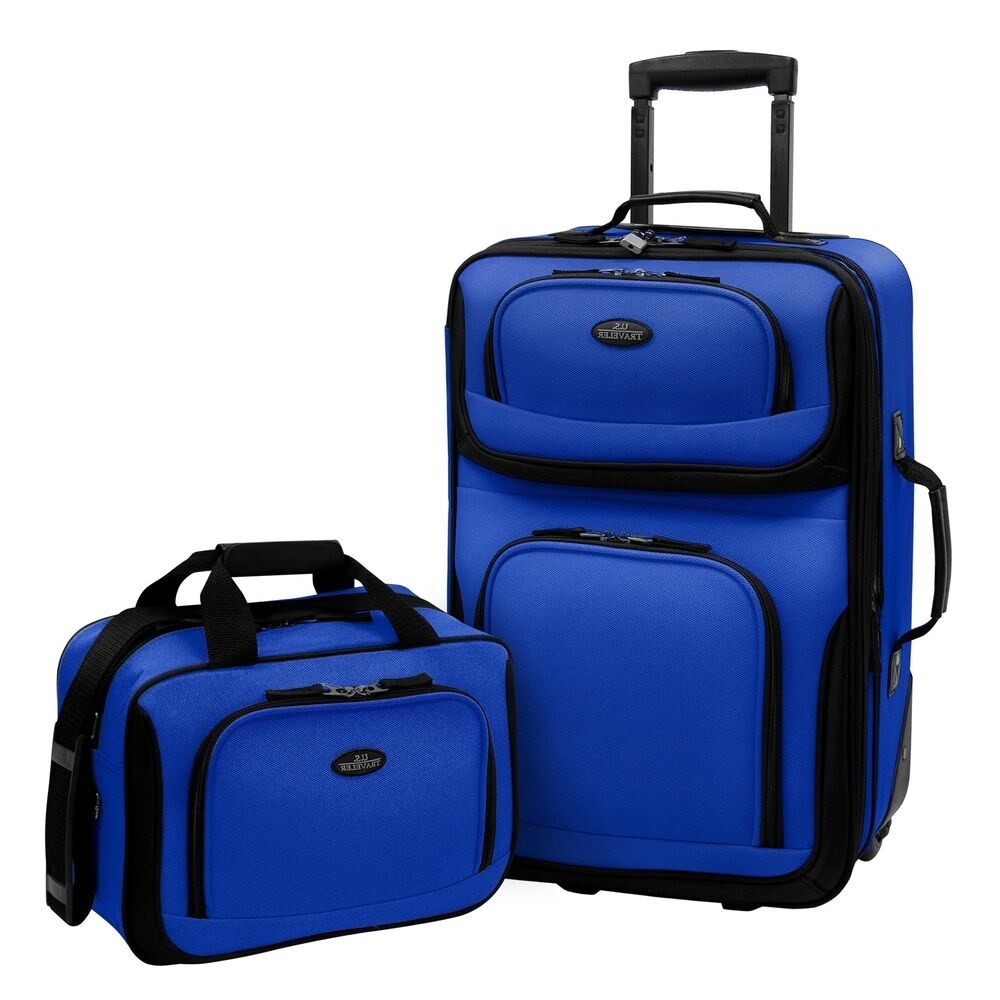 royal blue suitcase