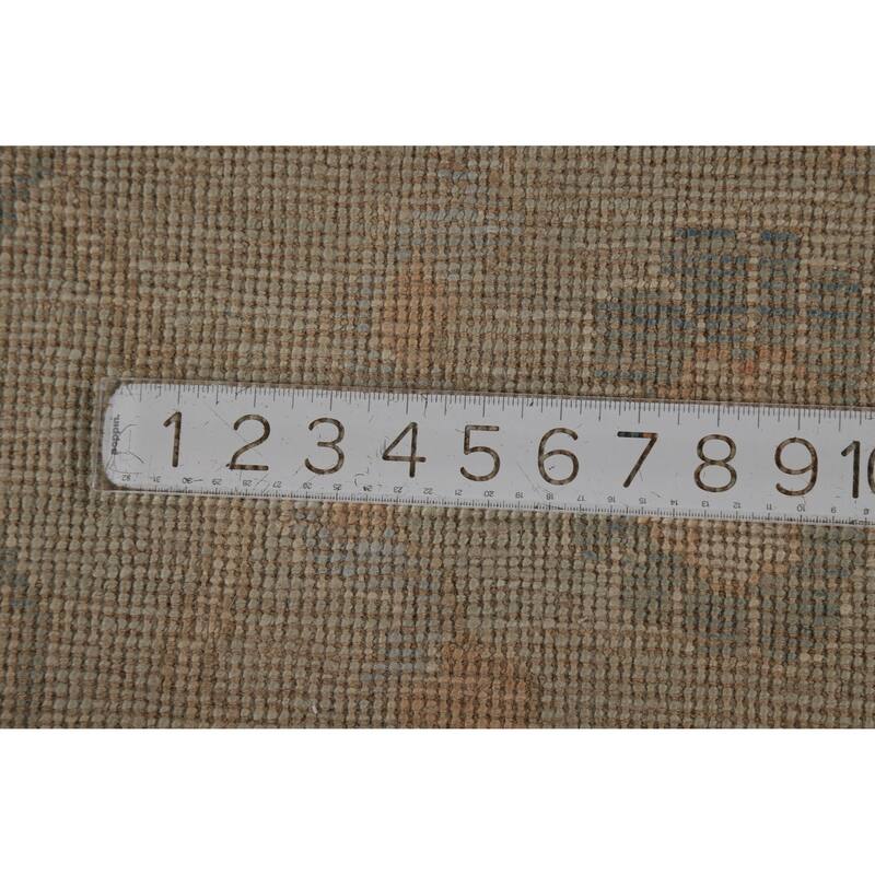 Vegetable Dye Oriental Oushak Turkish Area Rug Handmade Wool Carpet - 9'6"x 12'6"