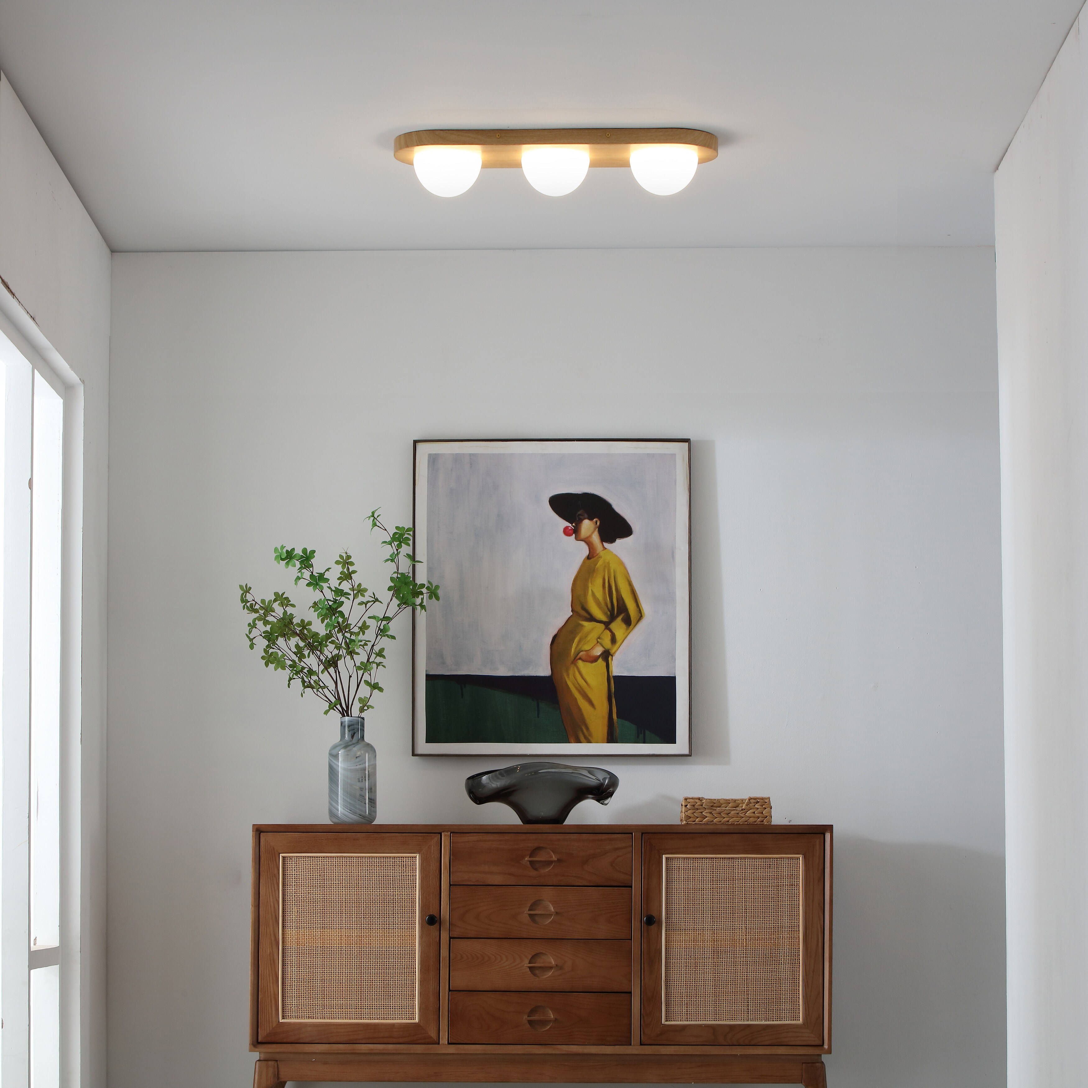 Orbita Integrated LED Ceiling Light Fixture 3 Light Soft Ambient Lighting Dimmable 3.5 x 23.63