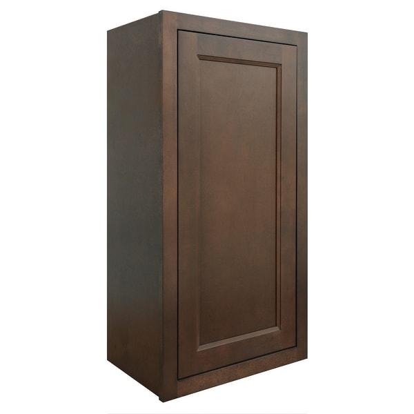 Sunny Wood HBW1836-A Healdsburg 18" x 36" Single Door Wall Cabinet - Rich Walnut