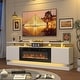 preview thumbnail 67 of 97, 70"/80" Modern Fireplace TV Stand with 36" Electric Fireplace