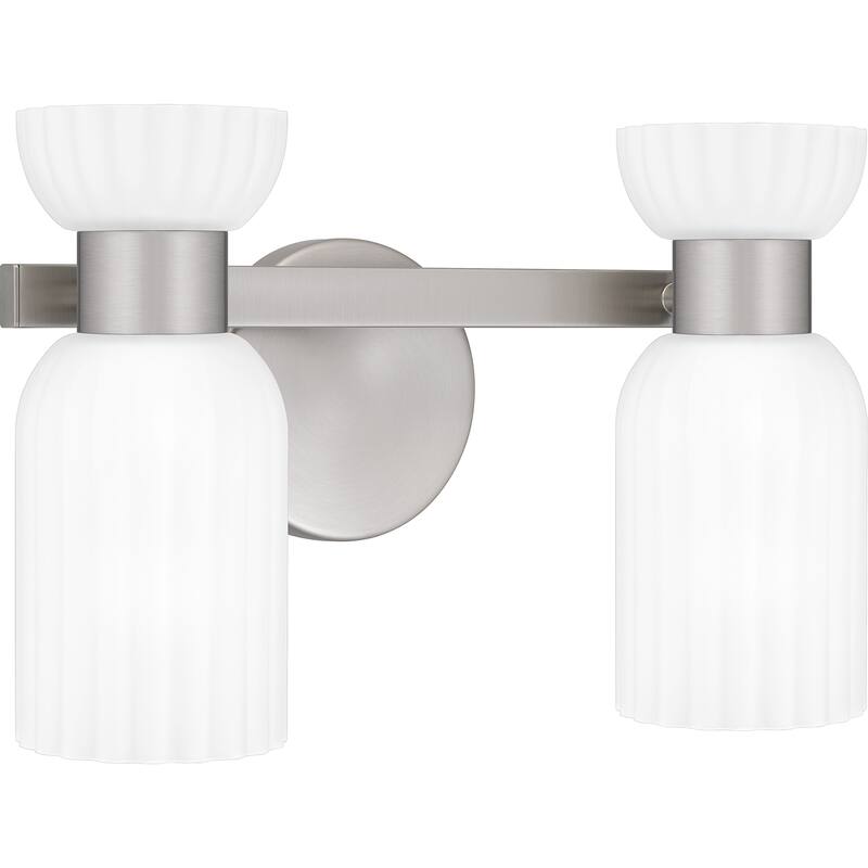 Rembrandt 2-Light Brushed Nickel Vanity Light