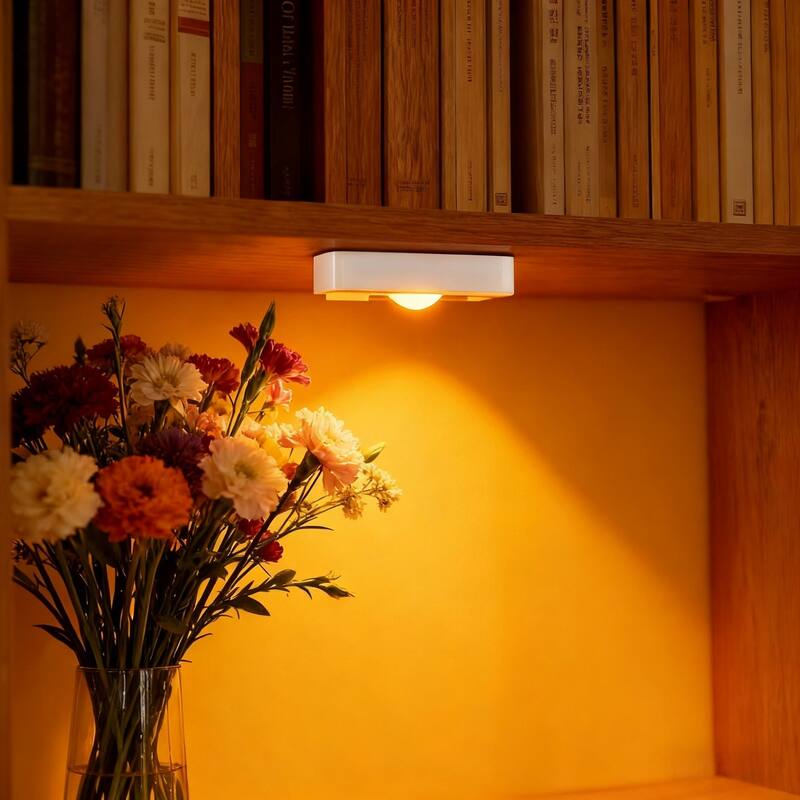 4-Pack Rechargeable Motion Sensor LED Lights,White Colors - 4PCS-white