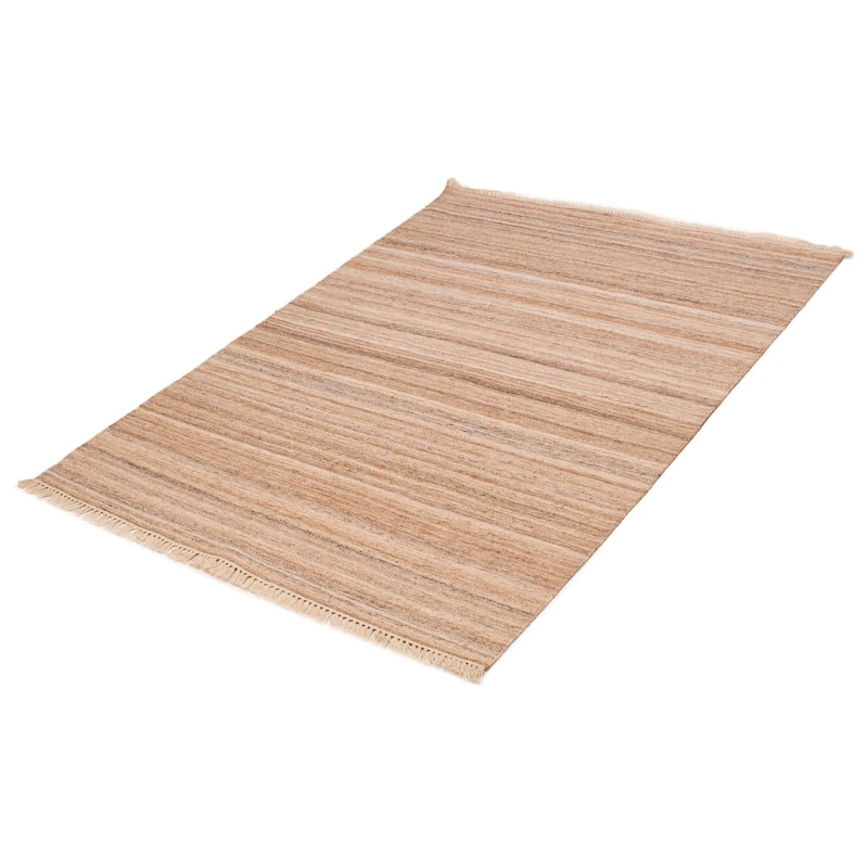 Boho Tan Kilim 5'6" x 7'6" - 5'6 x 7'6