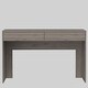 preview thumbnail 1 of 5, Modern Computer Desk with Two Drawers and 25" Legroom Space, 47" Wide Grey