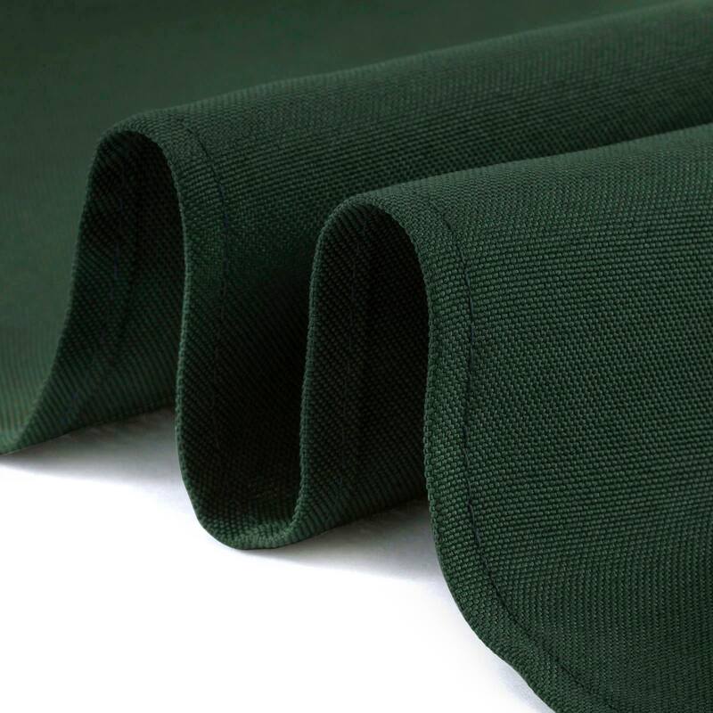 90 x 132in 10pk Rectangular Polyester Tablecloths Hunter Green
