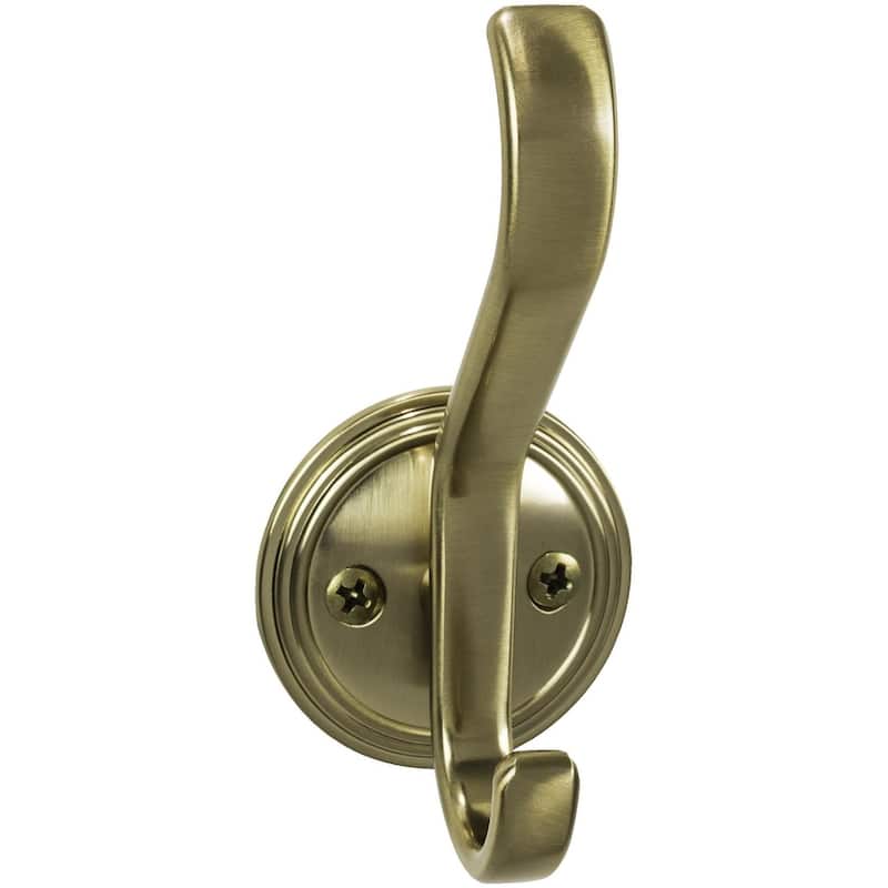 Top Knobs Hooks Double Robe Hook - Honey Bronze