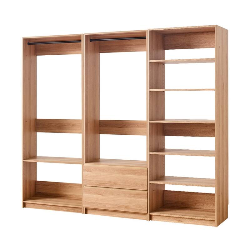 Prosper Oak Freestanding Walk in Wood Closet System