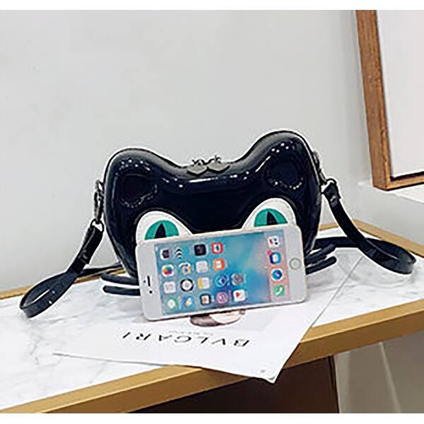 Shop Qzunique Women 3d Cute Cat Face Head Crossbody Shoulder Bag