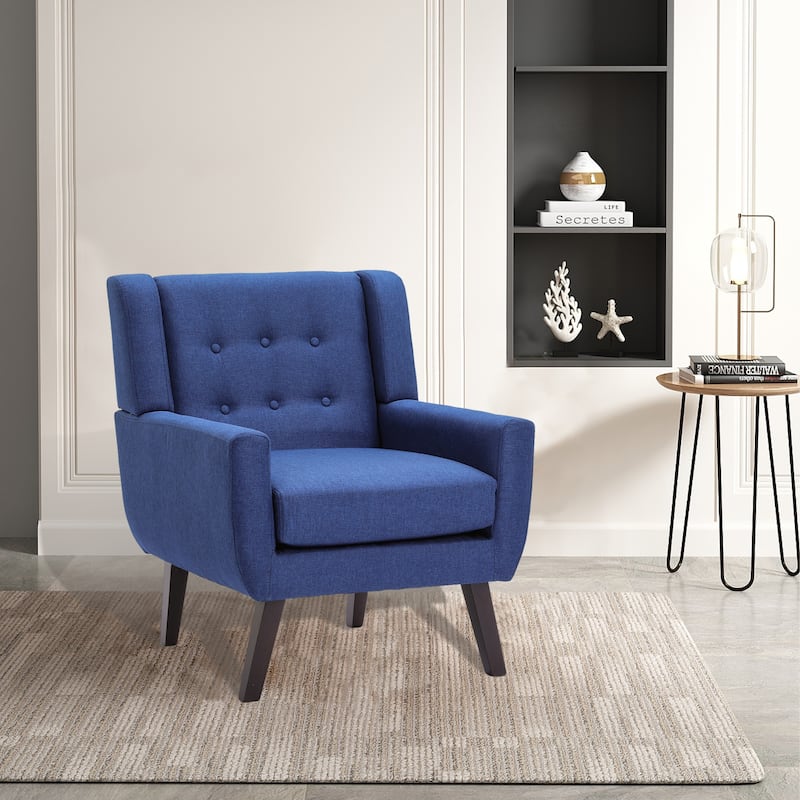 Arm Chair Morden Linen Upholstered Accent Chair Living Room Chair