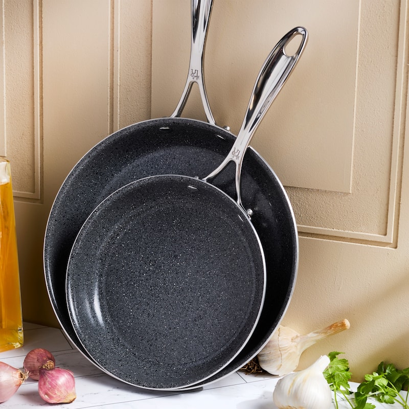 Henckels Capri Ceramic 3-pc Aluminum Ceramic Nonstick Fry Pan Set - Grey