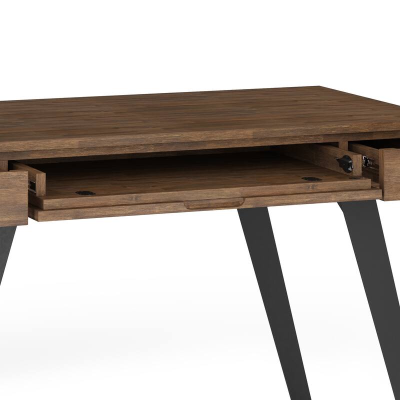 WYNDENHALL Mitchell SOLID ACACIA WOOD Modern Industrial 44 inch Wide Small Desk