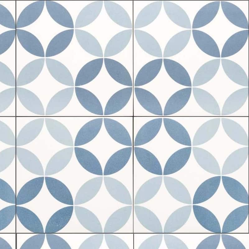 The Tile Life Twinkle 9x9 Blue Porcelain Floor & Wall Tile