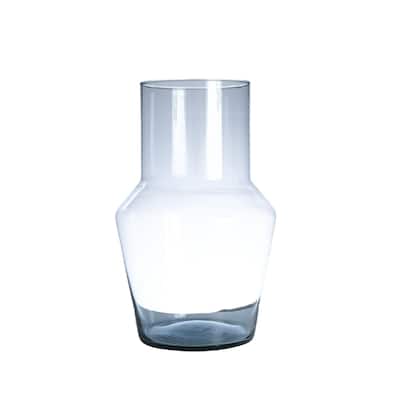 Tall Neck Mouthblown Glass Vase - 11.75" - Clear