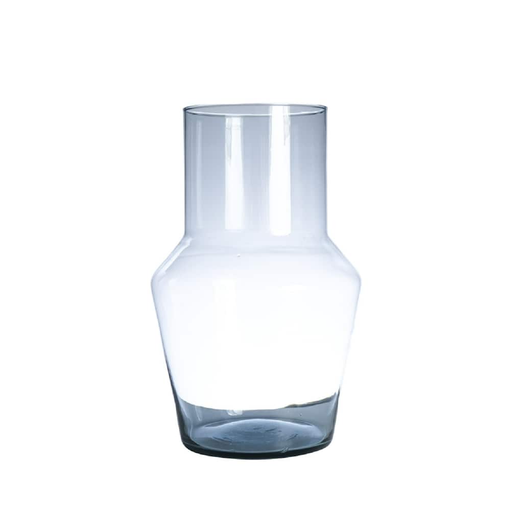 Tall Neck Mouthblown Glass Vase - 11.75" - Clear