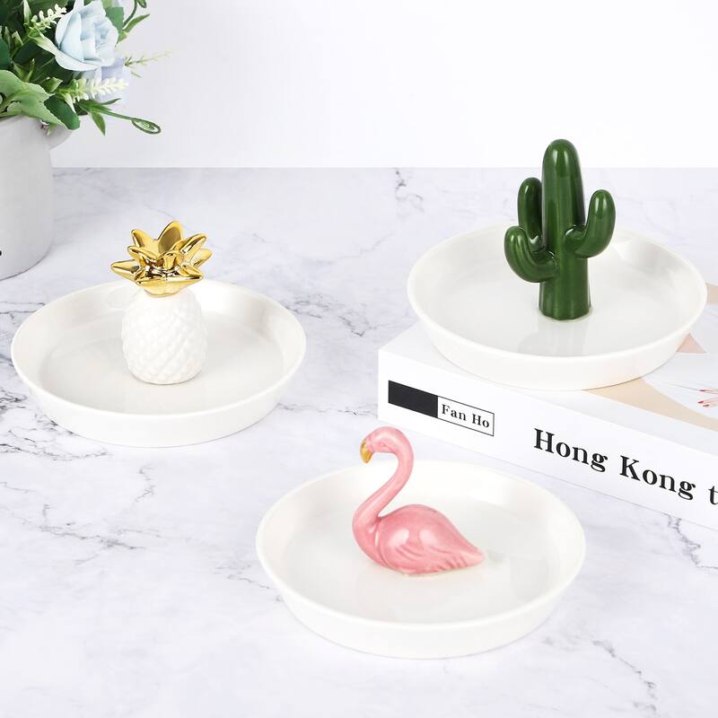 Ceramic Ring Holder Decor Jewelry Dish Organizer
