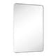 preview thumbnail 50 of 123, TEHOME Kengston Modern & Contemporary Rectangular Bathroom Vanity Mirror 30'' x 40'' - Polished Nickel