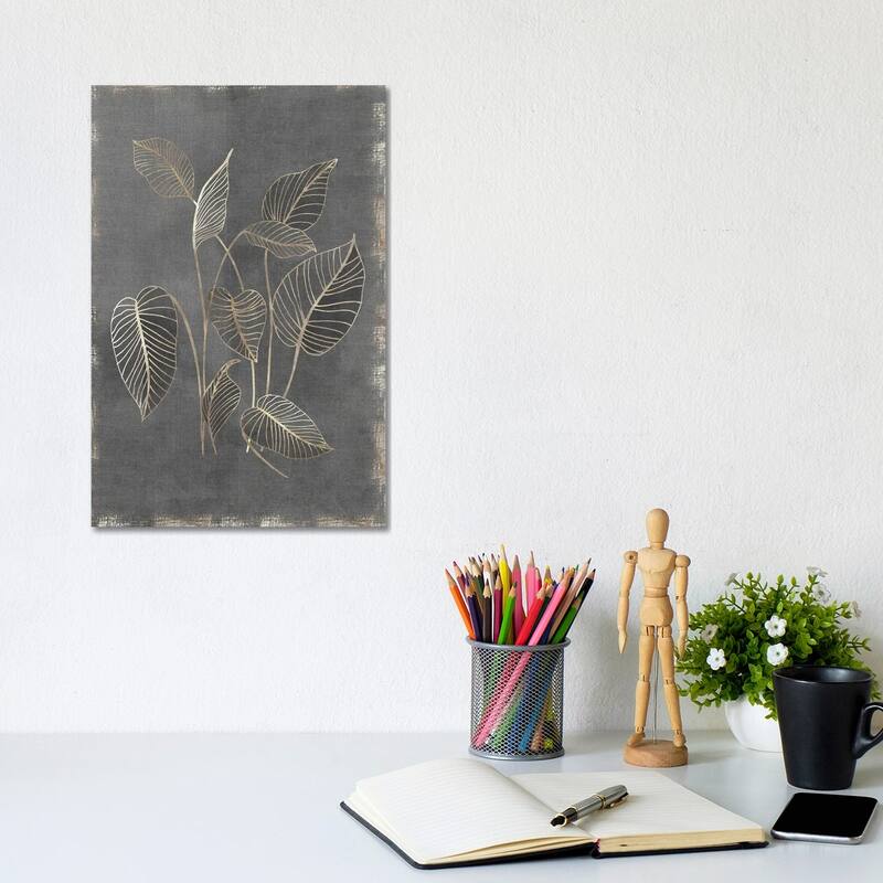 iCanvas "Gilded Botanical III" by Eva Watts Canvas Print - 12x8x0.75
