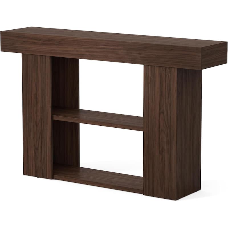 53-inch Console Table for Entryway, 3-Tier Sofa Table Behind Couch