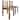vidaXL Dining Chairs Accent Side Chair Reclaimed Wood Solid Reclaimed Wood - 17.7" x 17.7" x 33.5"