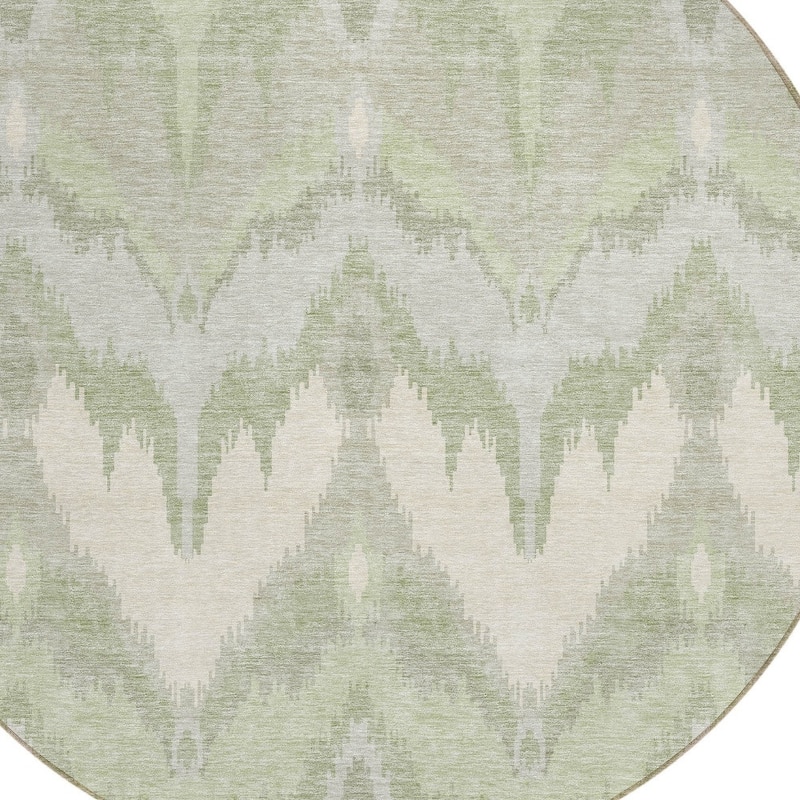 HomeRoots Ikat Transitional Rectangle Outdoor Rug
