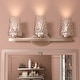 preview thumbnail 59 of 64, Acroma Modern Bathroom Vanity Light Art Glass Wall Sconce 3-light/Nickel