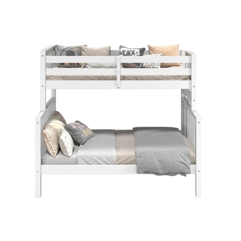 Taylor & Olive Trillium Twin over Full Bunk Bed with End Ladder