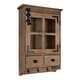 preview thumbnail 32 of 34, Kate and Laurel Hutchins Decorative Wood Wall Cabinet