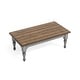 preview thumbnail 6 of 10, Plymouth Gray Wood Rectangular Coffee Table - 52" x 20" x 28"