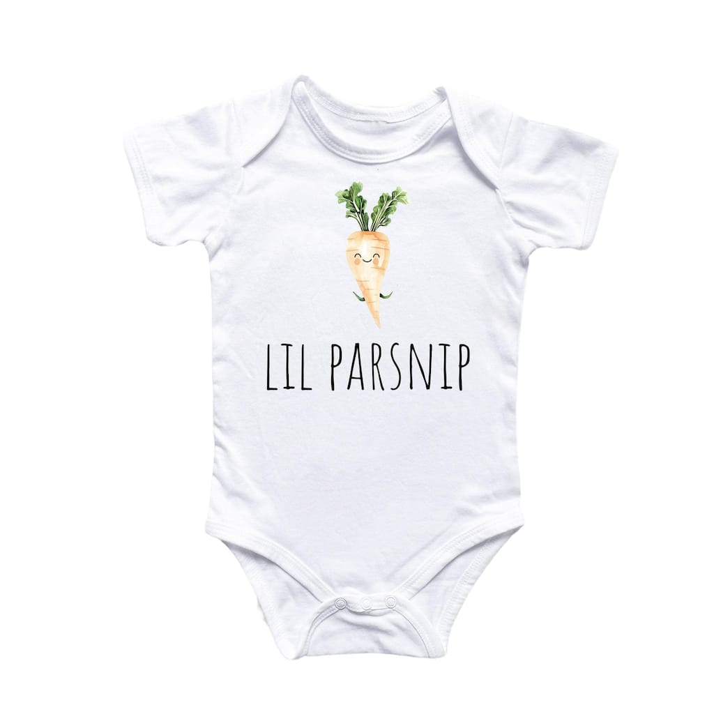 Parsnip Vegan - Baby Boy Girl Clothes Infant Bodysuit Funny Cute Newborn