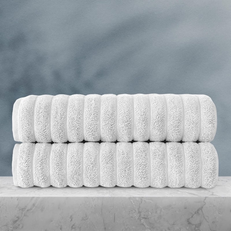 Brampton Premium Turkish Cotton 2 Piece Bath Towels Set Heavyweight
