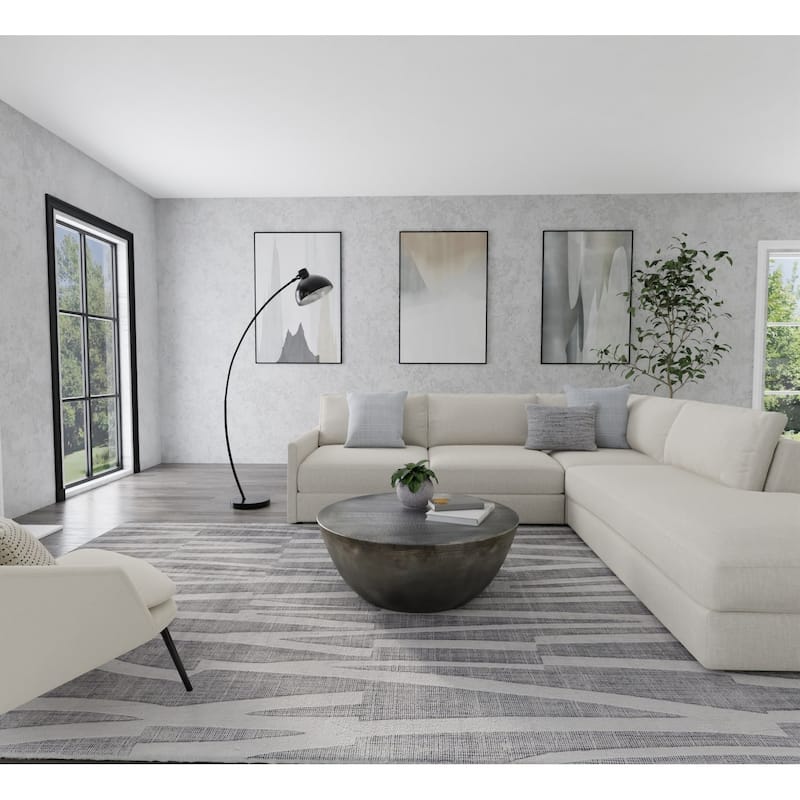Grand Bazaar Callum Hand Woven Abstract Modern Area Rug