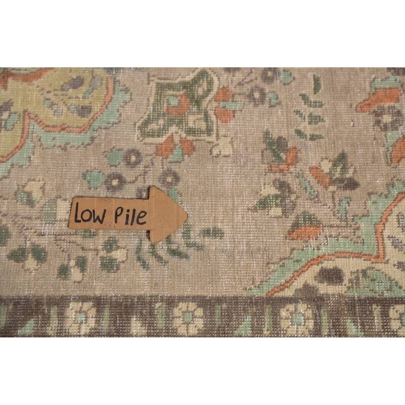 Medallion Tabriz Persian Area Rug Oriental Floral Handmade Wool Carpet - 6'8"x 9'7"