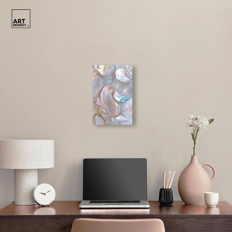 Fluid Preciousness III Canvas by Art Remedy, Gallery Wrapped