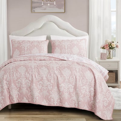 Shatex Eshe 3 piece Matelasse Coverlet Comforter Set Oversized Lightweight bedspread set,Quilt set